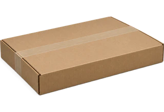Small shallow packing box